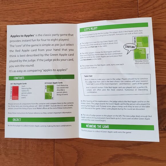 Apples To Apples Party Box Game The Game Of Hilarious Comparisons - Picture 5 of 6